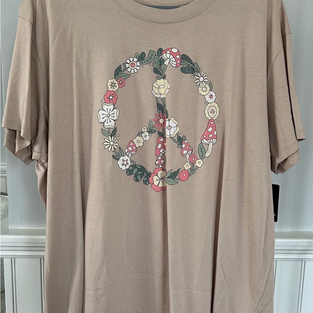 Torrid Graphic Tee with Peace Sign